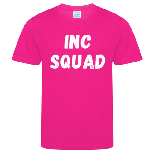 Inc Squad Kids Performance T-Shirt – Hyper Pink Thumbnail