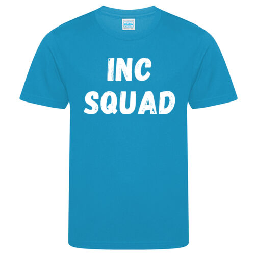 Inc Squad Kids Performance T-Shirt – Sapphire Blue Thumbnail